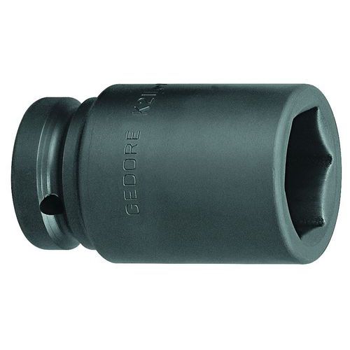 Gedore - Douille Impact Longue 6 Pans 22 mm - 100 mm Longueur - Vissage Puissant