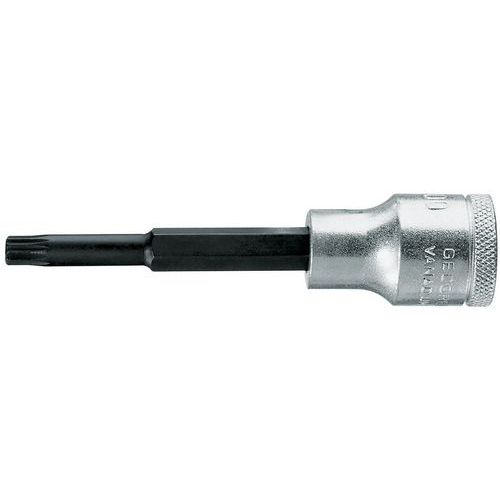 Gedore - Douille Tournevis Longue 1/2 XZN M6 - 100mm - Vissage Précis
