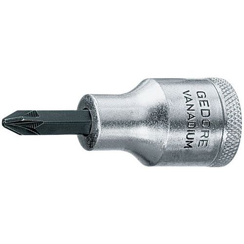 Gedore - Insert Tournevis 1/2 PZ 2 - 60mm - Vissage Précis