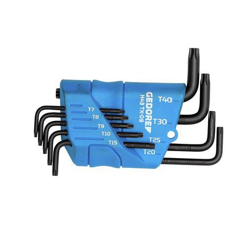 Jeu De Tournevis Coudé Dans Le Support 9 Pcs Tx T7-t40