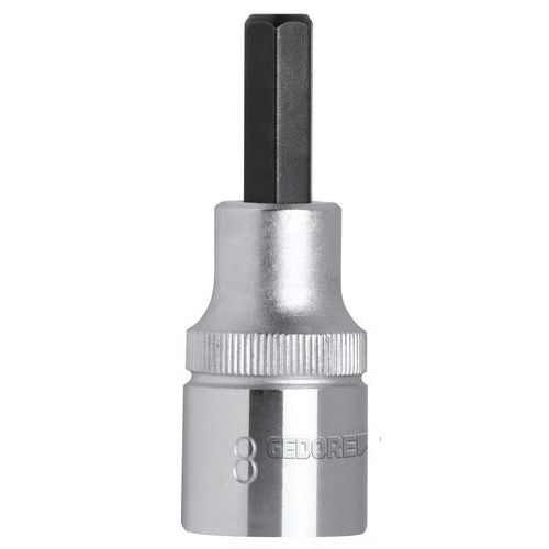 GedoreRed - Douille tournevis 1/2 6 pans 5mm - L.55mm - Vissage précis - Étui
