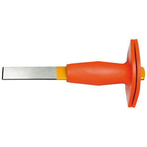 Ciseau à Bois Plat Ovale Avec Protège-mains 240x26x7 Mm