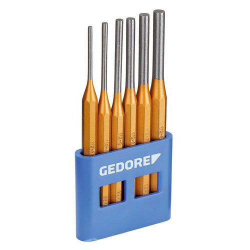 Gedore - Jeu de 6 perforateurs - Support PVC - Précision et Durabilité