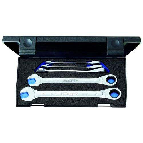 Jeu De Clés à Cliquet à Anneau 5 Pièces 8-19 Mm