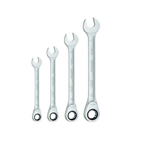 Jeu De Clés à Fourche Avec Cliquet à Anneau 4 Pcs