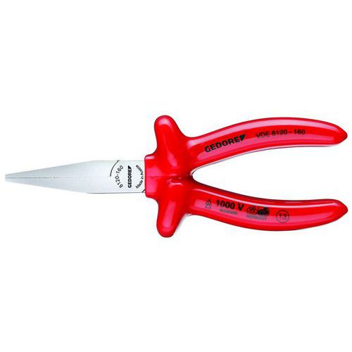 Pince à Becs Plats Vde Avec Isolation Par Trempage Vde