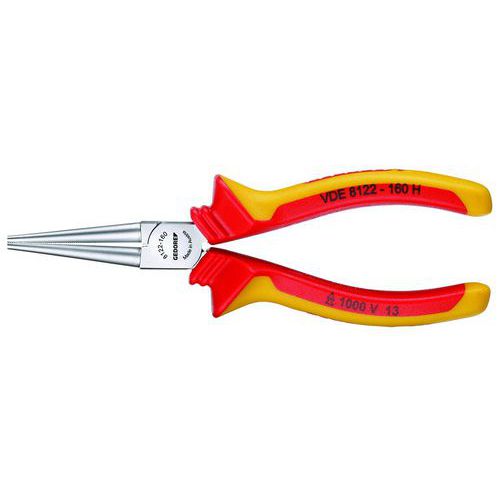 Vde Pince à Becs Ronds Avec Manchons Isolants Vde