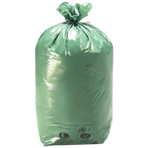 Lot de 200 - Sacs-poubelle Tri Sélectif Vert 42µm 110l