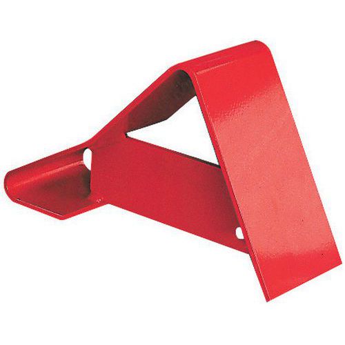 Cale En Acier Rouge Poids Lourd 340x120x155 Mm Sans Crampons