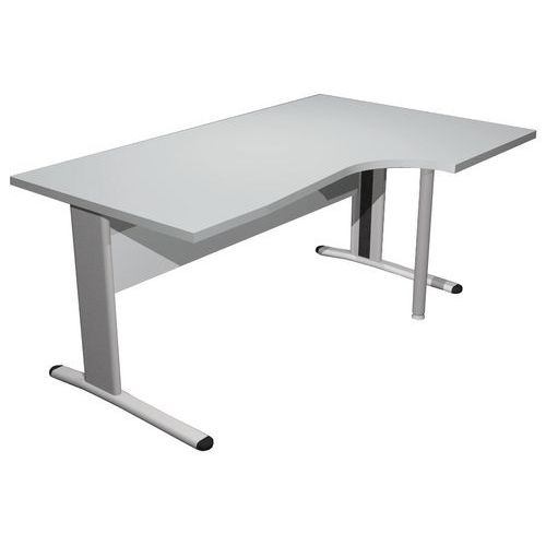 Bureau compact avec retour - Solo 2 - pietement en I Bureau compact avec retour - Solo 2 - pietement en I