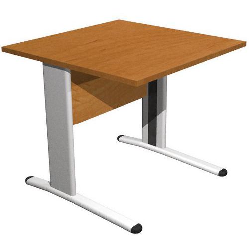 Bureau droit - Solo 2 - Piétement en L Bureau droit - Solo 2 - Piétement en L