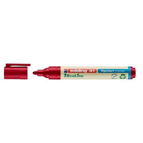 Marqueur Pour Chevalet Edding 31 Ecoline Rouge