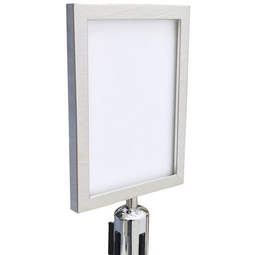 Porte-affiche A4 Vertical Diamètre 76mm Inox