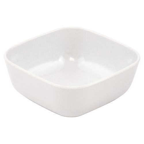 Lot de 5 - Raviers Carrés 10 X 10 Cm - Mélamine - Blanc