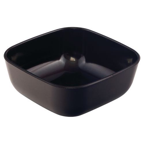 Lot de 5 - Raviers Carrés 10 X 10 Cm - Mélamine - Noir