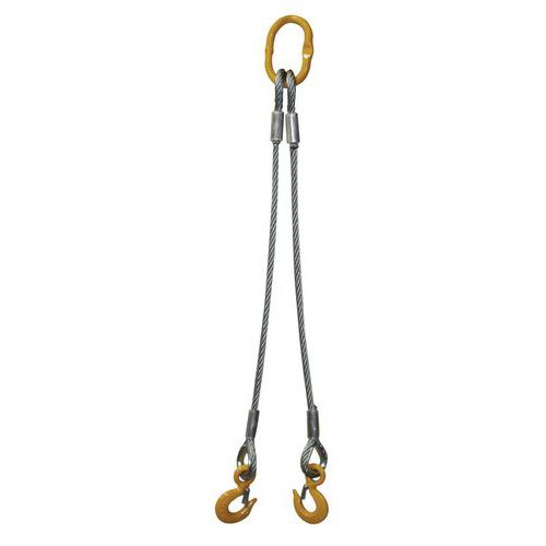 Elingue 2 Brins Type E2 - F 1900 Kg Diam - 11mm. - 9m