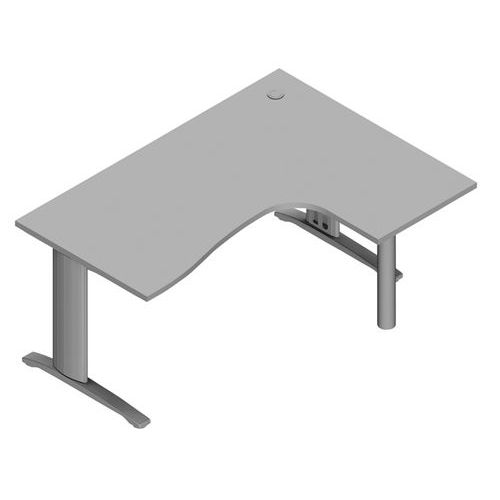 Bureau asymétrique avec poutre et caisson Tétris Bureau asymétrique avec poutre et caisson Tétris