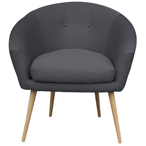Fauteuil Armand - Structure En Panneau De Particules Gris