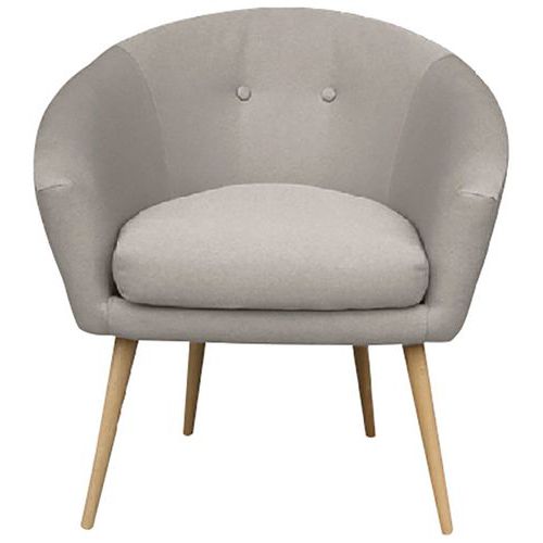 Fauteuil Armand Structure Panneau De Particules Gris Clair