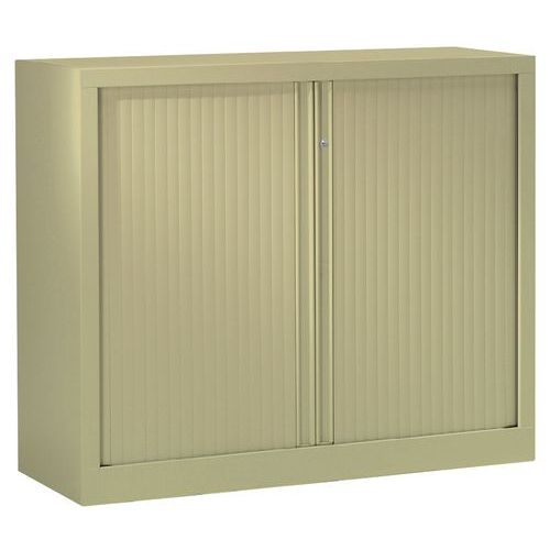 Armoire Basse Grande Larg. Rideaux Ton Uni à Monter_lb05803h