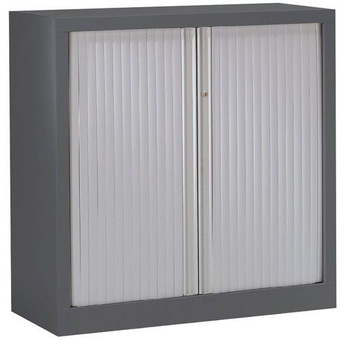 Armoire Basse Grande Larg. Rideaux Ton Uni à Monter_lb05803h