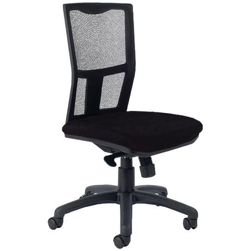 Siège Ritz Dos Résille Noire Chaise Avec Réglage Lomb. Noir