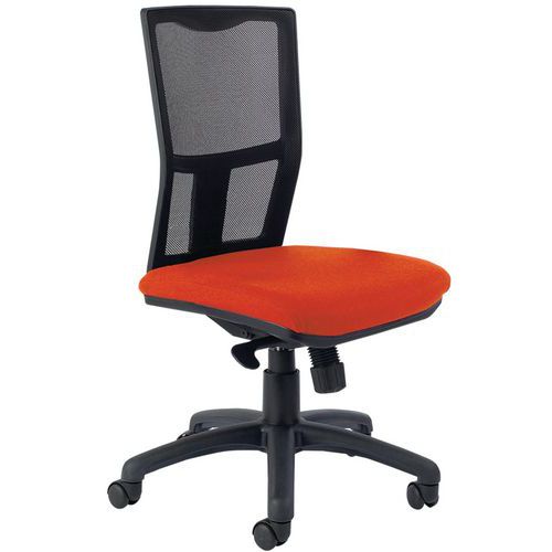 Siège Ritz Dos Résille Noire Chaise Avec Régla. Lomb. Corail