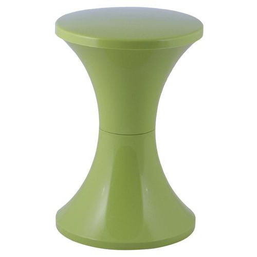 Tabouret Tam Tam Vert - Design Iconique - 2 Places - Piétement Central - 30cm Largeur