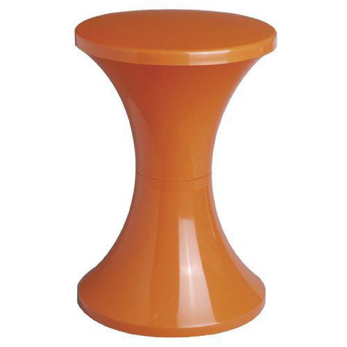 Tabouret Tam Tam Orange - Design Iconique et Confortable - 30 cm de Largeur - 2 Places - Idéal Salon et Chambre