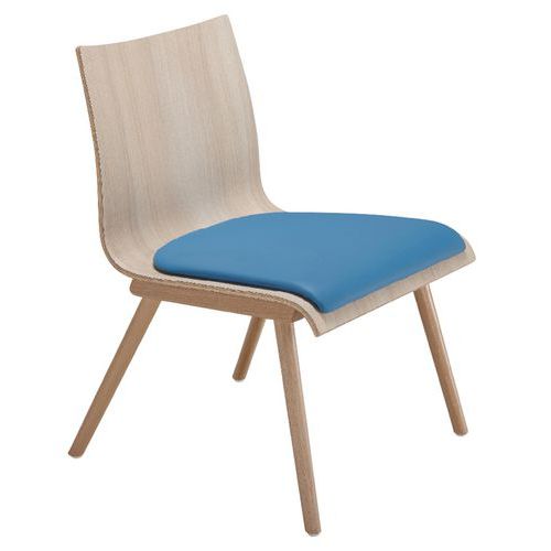 Chauffeuse Scoup Bois Avec Placet Assise Pvc 9432 Pétrole