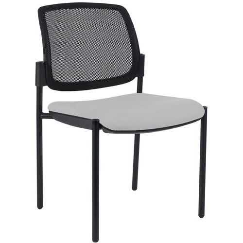 Siège Visiteur Ritz Résille Noire Gris-clair_jz00608j