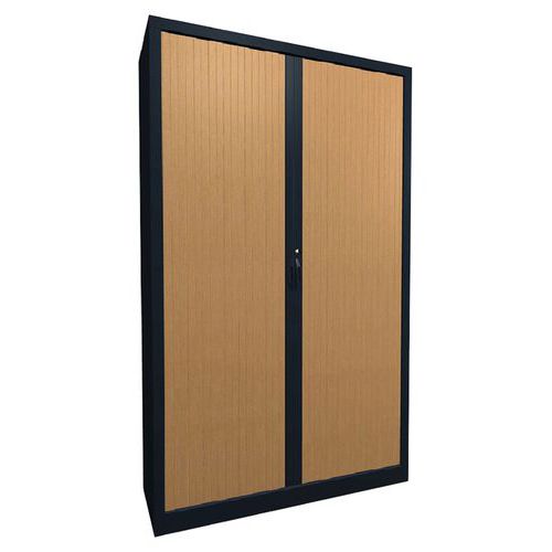 Armoire à Rideaux Classique L. 120 H. 198cm 1781 Hêtre/anth.