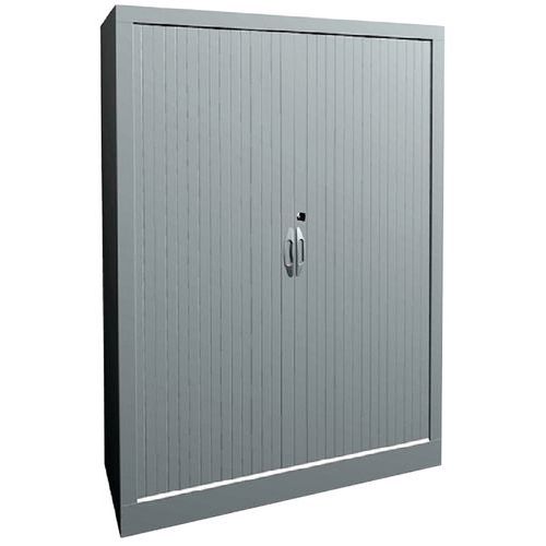 Armoire À Rideaux Classique L. 80 Cm H. 135 Cm 9328 Blc/bc