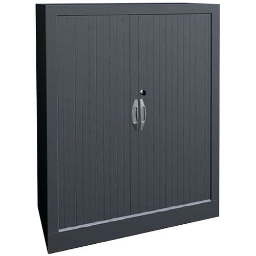 Armoire À Rideaux Classique L. 80cm H. 102 Cm 2062 Alu/alu