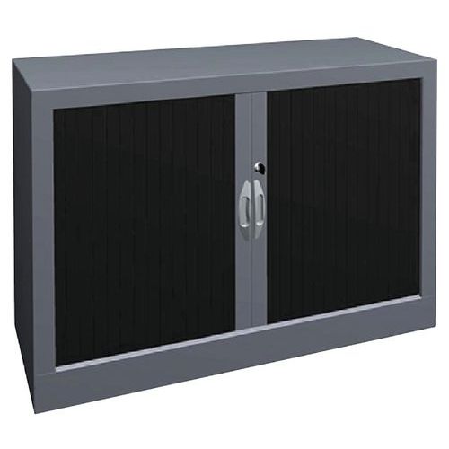 Armoire à Rideaux Classique L.100 Hauteur 69 Cm Prune Et Alu