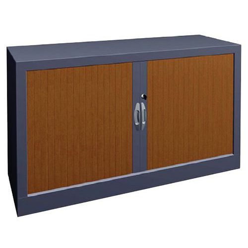 Armoire à Rideaux Classique L.120cm Et H.69cm 1785 Hêtre/alu