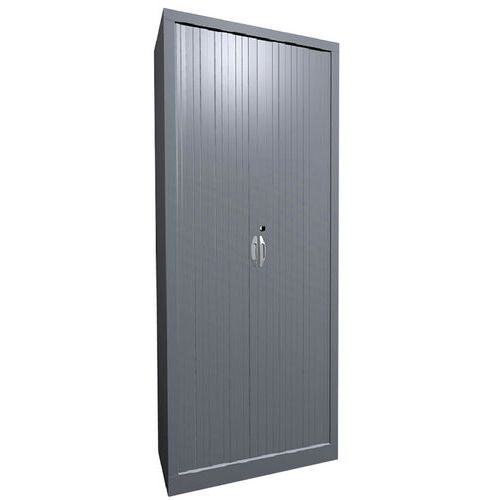 Armoire à Rideaux Classique L.80 H.198 Cm 2062 Aluminium/alu
