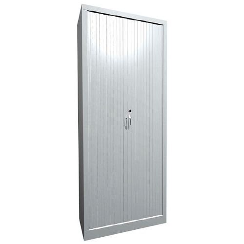 Armoire À Rideaux Classique L.80 H.198 Cm 9328 Blanc/blc