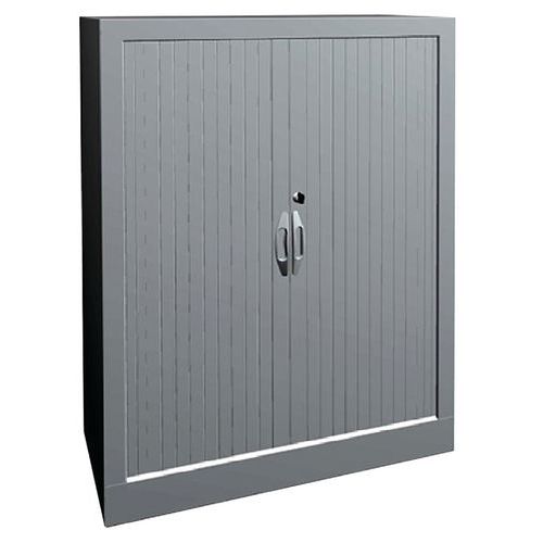 Armoire à Rideaux Classique L.80cm H. 102 Cm 9328 Blc Et Blc