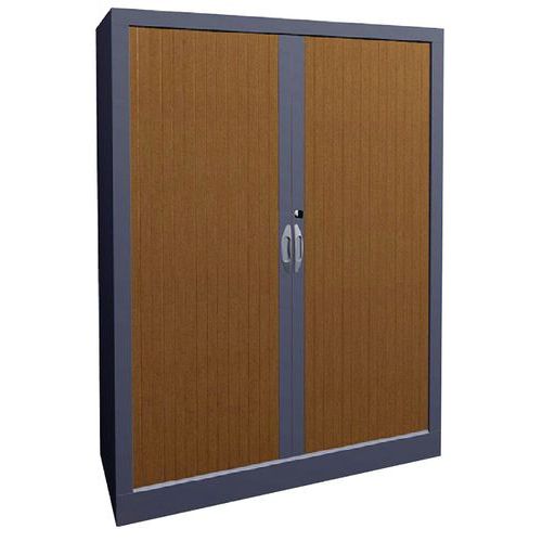 Armoire à Rideaux Classique L.80cm H.135cm 1785 Hêtre Et Alu