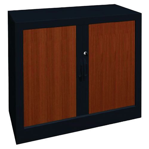 Armoire à Rideaux Classique L.80cm H.69cm 1782 Merisier/anth