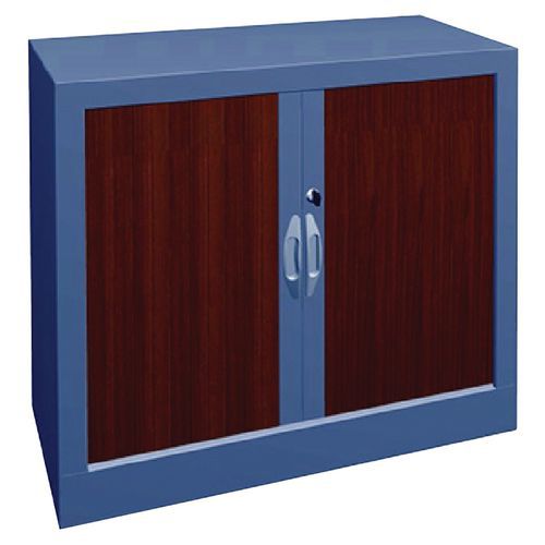 Armoire à Rideaux Classique L.80cm H.69cm 1786 Merisier/alu