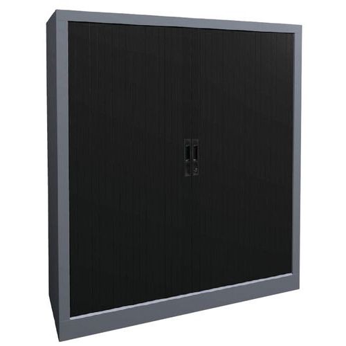 Armoire Rideaux Lame Recouv. L. 120 Cm H. 135 Cm Prune /alu