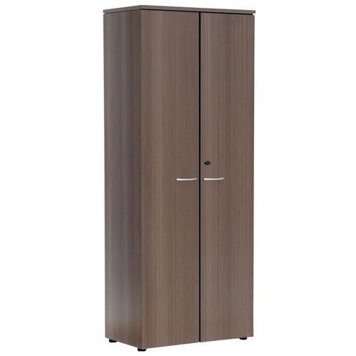 Armoire De Bureau 2 Portes Battantes Hauteur 201 Cm Cèdre