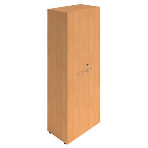 Armoire De Bureau 2 Portes Battantes Hauteur 201 Cm Hêtre
