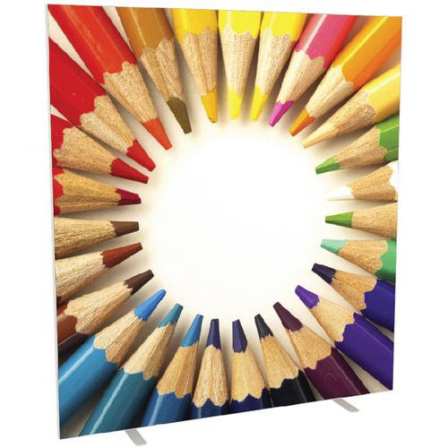 Cloison L. X H. X P. 160 X 174 X 39 Cm Décor Crayons Couleur