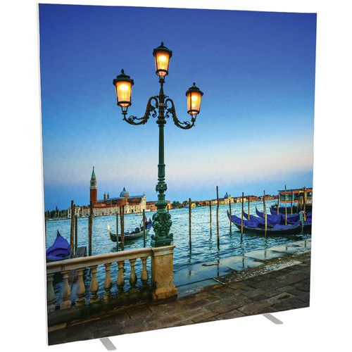 Cloison L. X H. X P. 160 X 174 X 39 Cm Décor Lagune