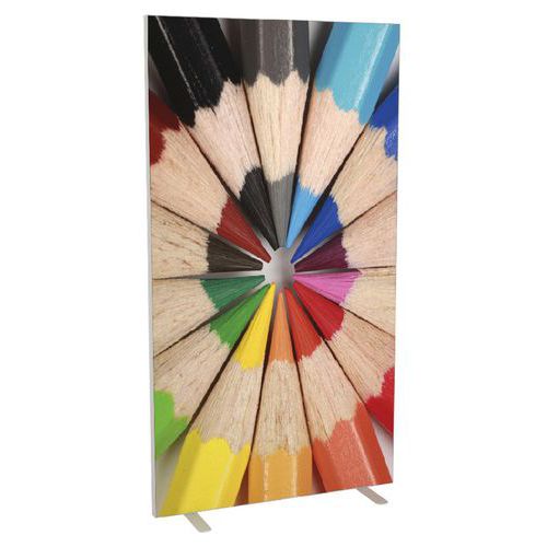 Cloison L. X H. X P. 94 X 174 X 39 Cm Décor Crayons Couleur