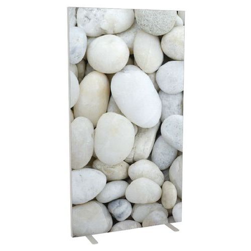 Cloison L. X H. X P. 94 X 174 X 39 Cm Décor Galets