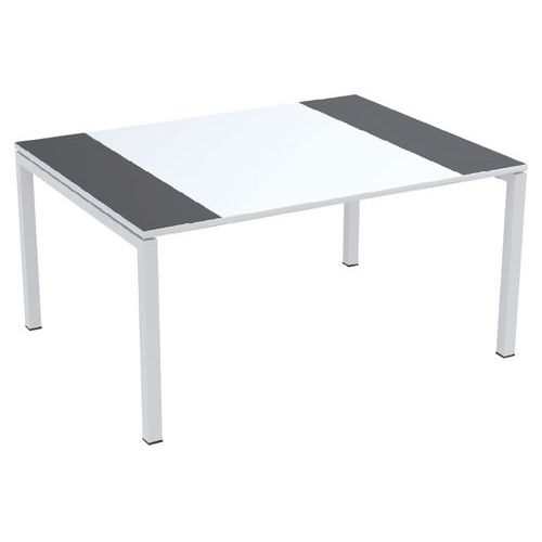 Table Réunion Easy Office 150x114 Pied Blc Plateau Blc/anth.